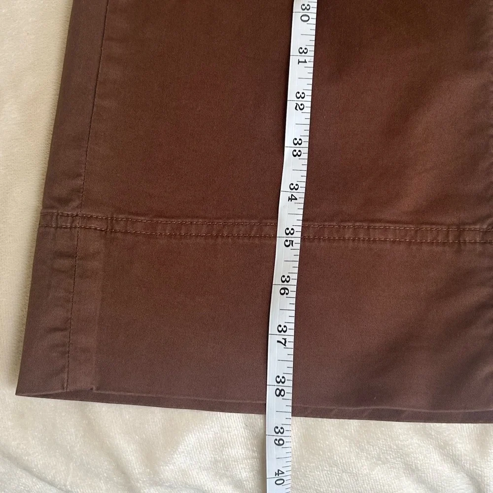 Everlane Tan Khaki Corporate Casual Lightweight Wide Leg Crop Pants women’s Sz 4 - Picture 13 of 16